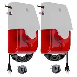 2 Pack Power Failure Alarm and Power Back Alarm with Function Switchable, 0~120dB Adjustable Audible/Visual Monitor, Power Monitoring System Perfect for GFI/GFCI Trips, Freezer, Pump, Aquarium 2 Pack Power Failure Alarm and Power Back Alarm with Function Switchable, 0~120dB Adjustable Audible/Visual Monitor, Power Monitoring System Perfect for GFI/GFCI Trips, Freezer, Pump, Aquarium