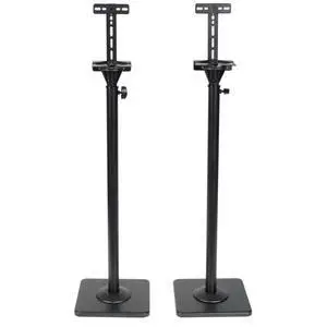 One Pair Height Adjustable Speaker Stands Mount Floor Stands Surround Sound Satellite Small Bookshelf Speakers Stand MS08B DA8 One Pair Height Adjustable Speaker Stands Mount Floor Stands Surround Sound Satellite Small Bookshelf Speakers Stand MS08B DA8