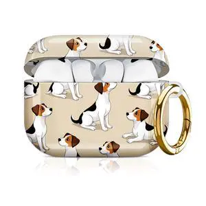 Compatible with AirPod Pro 3 Case 2025,Shockproof Hard Protective Case,Wireless Charging Compatible, Trendy Elegant Design Cover for Women Men(Dog Repeating Vector) Compatible with AirPod Pro 3 Case 2025,Shockproof Hard Protective Case,Wireless Charging Compatible, Trendy Elegant Design Cover for Women Men(Dog Repeating Vector)