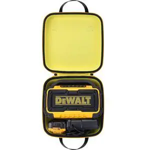 Hard Case for DEWALT 20V MAX Bluetooth Speaker Jobsite DCR010,Black | Travel Protective Storage Bag with Handle, Shockproof EVA Shell and Soft Lining Hard Case for DEWALT 20V MAX Bluetooth Speaker Jobsite DCR010,Black | Travel Protective Storage Bag with Handle, Shockproof EVA Shell and Soft Lining