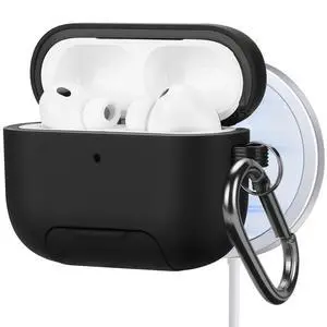Magnetic Lock Lid Case Compatible with AirPods Pro 3 | Built-in Phone Stand, MagSafe Ready, Shockproof Protective Cover with Lanyard Magnetic Lock Lid Case Compatible with AirPods Pro 3 | Built-in Phone Stand, MagSafe Ready, Shockproof Protective Cover with Lanyard