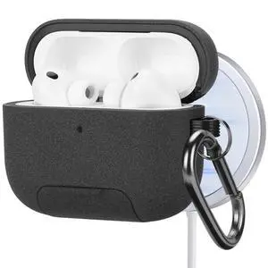 Magnetic Lock Lid Case Compatible with AirPods Pro 3 | Built-in Phone Stand, MagSafe Ready, Shockproof Protective Cover with Lanyard Magnetic Lock Lid Case Compatible with AirPods Pro 3 | Built-in Phone Stand, MagSafe Ready, Shockproof Protective Cover with Lanyard
