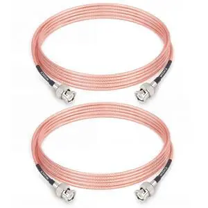 6ft BNC Male to Male Cable 2PCS, RG316 Low Loss BNC Male to Male Extension Coax Cable for Antenna Analyzer, CB Radio, Security CCTV Camera 6ft BNC Male to Male Cable 2PCS, RG316 Low Loss BNC Male to Male Extension Coax Cable for Antenna Analyzer, CB Radio, Security CCTV Camera