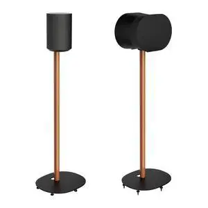 Speaker Stand Compatible with Sonos era 100,100 SL,300,2 Pack,Black | 30.6" Fixed Height Floor Stand Pair, Wooden Speaker Stand,Black & Walnut Speaker Stand Compatible with Sonos era 100,100 SL,300,2 Pack,Black | 30.6" Fixed Height Floor Stand Pair, Wooden Speaker Stand,Black & Walnut