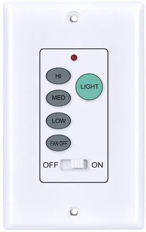 UC9050T Universal Ceiling Fan Remote Control, 3 Speed Wall Control for Hampton Bay, for Harbor Breeze, for Hunter UC9050T Universal Ceiling Fan Remote Control, 3 Speed Wall Control for Hampton Bay, for Harbor Breeze, for Hunter