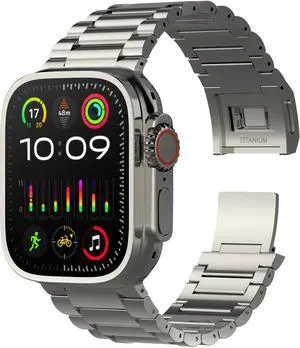 Titanium Watch Band,Titanium Watch Strap with DLC Scratch Resistant,Fits Series 10 iWatch Wristband for 45 46 49mm of ULTRA 3 & Ultra 2/1,With Premium secure Titanium Watch clasp Titanium Watch Band,Titanium Watch Strap with DLC Scratch Resistant,Fits Series 10 iWatch Wristband for 45 46 49mm of ULTRA 3 & Ultra 2/1,With Premium secure Titanium Watch clasp