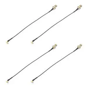 4Pcs MMCX Male Right Angle to SMA Female Bulkhead,Pigtail Antenna Coaxial RF1.37 Low Loss Cable,RF Coaxial Connector,4inch 4Pcs MMCX Male Right Angle to SMA Female Bulkhead,Pigtail Antenna Coaxial RF1.37 Low Loss Cable,RF Coaxial Connector,4inch
