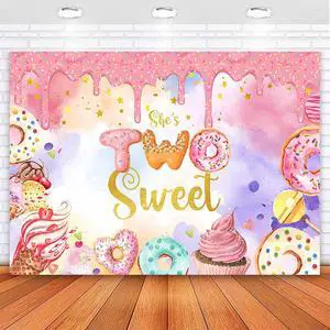 Donut Two Sweet Birthday Backdrop Girls 2nd Birthday Party Decorations Photography Background Donut Ice Cream Spinkles Happy Second Birthday Party Banner Supplies 7x5ft Donut Two Sweet Birthday Backdrop Girls 2nd Birthday Party Decorations Photography Background Donut Ice Cream Spinkles Happy Second Birthday Party Banner Supplies 7x5ft
