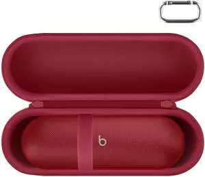 Hard Case for Beats Pill - Speaker Statement Red | EVA case construction, Water-resistant design, Dust-resistant design, Case only Hard Case for Beats Pill - Speaker Statement Red | EVA case construction, Water-resistant design, Dust-resistant design, Case only