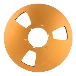 10 Inch 1/4 Inch Tape Reel Open Reel,3 Wind Resistance Holes Empty Tape Reel for Recording Aluminum Alloy Take Up Reel for Professional Sound Durability(gold) 10 Inch 1/4 Inch Tape Reel Open Reel,3 Wind Resistance Holes Empty Tape Reel for Recording Aluminum Alloy Take Up Reel for Professional Sound Durability(gold)
