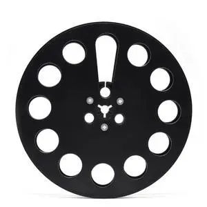 7 Inch Empty Takeup Reel, 1/4 Inch Reel-to-Reel Tape Reel, Black | Durable lightweight construction for tape winding and storage, compatible with most open reel recording systems 7 Inch Empty Takeup Reel, 1/4 Inch Reel-to-Reel Tape Reel, Black | Durable lightweight construction for tape winding and storage, compatible with most open reel recording systems