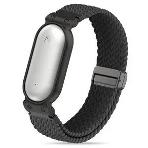 Wristband Compatible with Plaud NotePin S/NotePin AI Voice Recorder,Metal Protective Case Soft Stretchy Breathable Nylon Magnetic Clasp Strap for Plaud NotePin Voice Recorder Accessory Wristband Compatible with Plaud NotePin S/NotePin AI Voice Recorder,Metal Protective Case Soft Stretchy Breathable Nylon Magnetic Clasp Strap for Plaud NotePin Voice Recorder Accessory