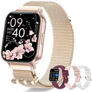 Smart Watch for Women (Answer/Make Call),1.85" Touchscreen Smartwatch with 120+ Sports Modes Sleep & Heart Rate Monitor Pedometer, Activity Fitness Watch for Android iPhone, 30 Days+ Battery Life Smart Watch for Women (Answer/Make Call),1.85" Touchscreen Smartwatch with 120+ Sports Modes Sleep & Heart Rate Monitor Pedometer, Activity Fitness Watch for Android iPhone, 30 Days+ Battery Life