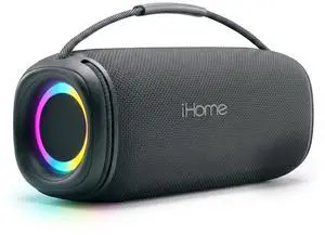 Quest Max Portable Wireless Bluetooth Speaker with Carry Strap | Bluetooth 5.3, TWS Pairing, Water-Resistant, RGB Color-Changing Lights, Rechargeable Battery, USB-C Charging, True Stereo Quest Max Portable Wireless Bluetooth Speaker with Carry Strap | Bluetooth 5.3, TWS Pairing, Water-Resistant, RGB Color-Changing Lights, Rechargeable Battery, USB-C Charging, True Stereo