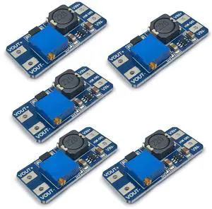 5pcs MT3608 DC-DC Step Up Power Apply Module Booster 2A Power Module Compatible with Ar-duino 5pcs MT3608 DC-DC Step Up Power Apply Module Booster 2A Power Module Compatible with Ar-duino