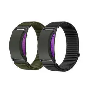 2 Pack Nylon Band Compatible with Shock Clock 3 Bands, Stretch Elastics Nylon Hook Loop Replacement Strap Accessories for Men & Women for Pavlok Shock Clock 3 2 Pack Nylon Band Compatible with Shock Clock 3 Bands, Stretch Elastics Nylon Hook Loop Replacement Strap Accessories for Men & Women for Pavlok Shock Clock 3