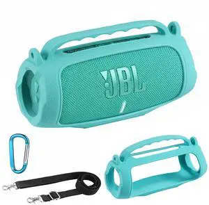 Silicone Case Compatible with JBL Charge 5 Portable Waterproof Bluetooth Speaker (Mint Green) Silicone Case Compatible with JBL Charge 5 Portable Waterproof Bluetooth Speaker (Mint Green)