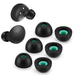 Memory Foam Tips for Samsung Galaxy Buds 2 / Plus/Beats Studio Buds, No Silicone Eartips Pain, Anti-Slip Replacement Ear Tips, Fit in The Charging Case, 3 Pairs (Medium, Black) Memory Foam Tips for Samsung Galaxy Buds 2 / Plus/Beats Studio Buds, No Silicone Eartips Pain, Anti-Slip Replacement Ear Tips, Fit in The Charging Case, 3 Pairs (Medium, Black)