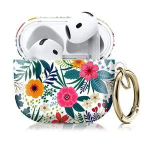 Compatible with AirPod 4th Gen Case with Keychain, Shockproof Protective Cover for Wireless Earbuds - Lightweight & Durable Design for Women Men Girl (Cute Flower.png) Compatible with AirPod 4th Gen Case with Keychain, Shockproof Protective Cover for Wireless Earbuds - Lightweight & Durable Design for Women Men Girl (Cute Flower.png)