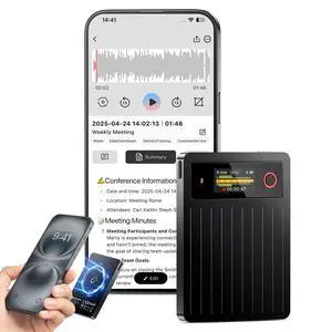 AI Voice Recorder 64GB,Note Voice Recorder with GPT Free Transcription,AI Summary & Mind Map,36H Battery,100+ Languages for Lectures,Meetings,Calls AI Voice Recorder 64GB,Note Voice Recorder with GPT Free Transcription,AI Summary & Mind Map,36H Battery,100+ Languages for Lectures,Meetings,Calls