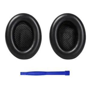 Ear Pads for Bose Quiet Comfort 35 II (QC35 ii) Soft Protein Leather Replacement Earpads Ear Cushions for Bose QC 35 25 15 QC2 Ae2/ Ae2i/ Ae2W/ Sound Link/Sound True Black Ear Pads for Bose Quiet Comfort 35 II (QC35 ii) Soft Protein Leather Replacement Earpads Ear Cushions for Bose QC 35 25 15 QC2 Ae2/ Ae2i/ Ae2W/ Sound Link/Sound True Black