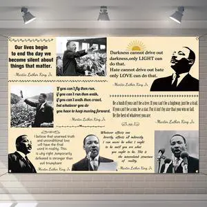 Martin Luther King Jr. Day Photo Booth Backdrop for Bulletin Board Decorations History Famous Quote MLK Day Decor Inspiration School Classroom Wall Decor (7×5ft) Martin Luther King Jr. Day Photo Booth Backdrop for Bulletin Board Decorations History Famous Quote MLK Day Decor Inspiration School Classroom Wall Decor (7×5ft)