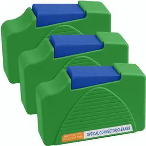 Fiber Cleaner Box - 3 Pack FTTH Fiber Optic Cleaning Box for FC & SC & LC End Faces & Optical Connectors -Over 500 Times Anti Static Clean Swab, Green Fiber Cleaner Box - 3 Pack FTTH Fiber Optic Cleaning Box for FC & SC & LC End Faces & Optical Connectors -Over 500 Times Anti Static Clean Swab, Green