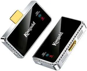 Wireless HDMI Transmitter and Receiver, Plug and Play Extender Kit | Wirelessly transmit video and audio to compatible displays with plug-and-play setup, LED guidance and efficient cooling Wireless HDMI Transmitter and Receiver, Plug and Play Extender Kit | Wirelessly transmit video and audio to compatible displays with plug-and-play setup, LED guidance and efficient cooling