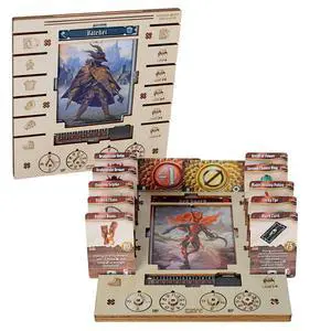 Character Dashboard Set, 2 Birch Wood Player Boards with HP XP Dials | Compatible with Gloomhaven Jaws of the Lion, Saves Table Space, HP and XP Dial Trackers, Assembly Required Character Dashboard Set, 2 Birch Wood Player Boards with HP XP Dials | Compatible with Gloomhaven Jaws of the Lion, Saves Table Space, HP and XP Dial Trackers, Assembly Required