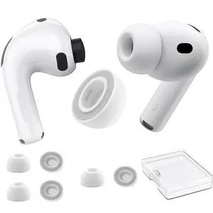 3 Pairs Ear Tips for AirPods Pro 3, Upgraded Memory Foam&Silicone Hybrid Ear Tips, Noise Cancelling Earbuds Cover, Fits in The Charging Case (Grey, Small) 3 Pairs Ear Tips for AirPods Pro 3, Upgraded Memory Foam&Silicone Hybrid Ear Tips, Noise Cancelling Earbuds Cover, Fits in The Charging Case (Grey, Small)