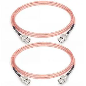 4ft BNC Male to Male Cable 2PCS, RG316 Low Loss BNC Male to Male Extension Coax Cable for Antenna Analyzer, CB Radio, Security CCTV Camera 4ft BNC Male to Male Cable 2PCS, RG316 Low Loss BNC Male to Male Extension Coax Cable for Antenna Analyzer, CB Radio, Security CCTV Camera