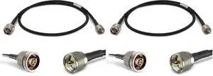 3 ft Ultra Flexible PL259 Male - N Male Low Loss Coax Cable Jumper Assembly for CB/UHF/VHF/Shortwave/HAM/Amateur Radio Equipment and Antennas - 50 Ohm (ANT-141-032-03) (Pack of 2) 3 ft Ultra Flexible PL259 Male - N Male Low Loss Coax Cable Jumper Assembly for CB/UHF/VHF/Shortwave/HAM/Amateur Radio Equipment and Antennas - 50 Ohm (ANT-141-032-03) (Pack of 2)