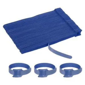 8 Inch Reusable Cable Ties, 100 Pcs Adjustable Fastening Hook and Loop Straps Cord Management Wire Wrap Organizer for Home Office Cables, Blue 8 Inch Reusable Cable Ties, 100 Pcs Adjustable Fastening Hook and Loop Straps Cord Management Wire Wrap Organizer for Home Office Cables, Blue