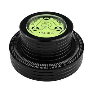 Record Weight Turntable Weight Stabilizer Black 285g/10oz | Aluminum Alloy, Bubble Level, Speed Test 50HZ, Non-Slip Base, for Vinyl LP Disc Record Weight Turntable Weight Stabilizer Black 285g/10oz | Aluminum Alloy, Bubble Level, Speed Test 50HZ, Non-Slip Base, for Vinyl LP Disc