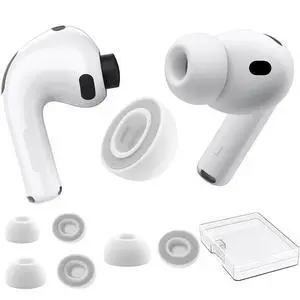 3 Pairs Ear Tips for AirPods Pro 3, Upgraded Memory Foam&Silicone Hybrid Ear Tips, Noise Cancelling Earbuds Cover, Fits in The Charging Case (Grey, Assorted S/M/L) 3 Pairs Ear Tips for AirPods Pro 3, Upgraded Memory Foam&Silicone Hybrid Ear Tips, Noise Cancelling Earbuds Cover, Fits in The Charging Case (Grey, Assorted S/M/L)