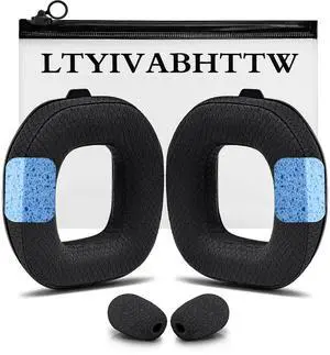A50 Replacement Earpads for Astro A50 Gen 4, Gen 5 and A50X Only, Breathable Mesh Fabric, Made by, Thicker Memory Foam, Improved Durability, | Black A50 Replacement Earpads for Astro A50 Gen 4, Gen 5 and A50X Only, Breathable Mesh Fabric, Made by, Thicker Memory Foam, Improved Durability, | Black