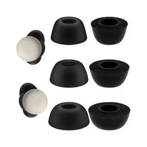Replacement Ear Tips for Google Pixel Buds Pro 2, Black | Memory Foam Eartips Compatible with Google Pixel Buds 2a, 3 Pairs (S/M/L) Replacement Ear Tips for Google Pixel Buds Pro 2, Black | Memory Foam Eartips Compatible with Google Pixel Buds 2a, 3 Pairs (S/M/L)