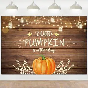 Fall Little Pumpkin Baby Shower Backdrop Baby Shower Decorations | 8x6 ft A Little Pumpkin is on The Way Background Fall Little Pumpkin Baby Shower Backdrop Baby Shower Decorations | 8x6 ft A Little Pumpkin is on The Way Background
