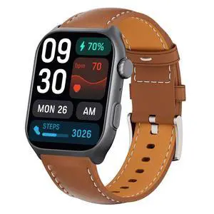 Android Smart Watch for Women - Bluetooth Call,Compatible with Android & iOS2.0" HD Screen, Heart Rate/Sleep/Step Tracker, 100+ Sports Modes,IP68 Waterproof Men Fitness Tracker (Brown(Leather)) Android Smart Watch for Women - Bluetooth Call,Compatible with Android & iOS2.0" HD Screen, Heart Rate/Sleep/Step Tracker, 100+ Sports Modes,IP68 Waterproof Men Fitness Tracker (Brown(Leather))