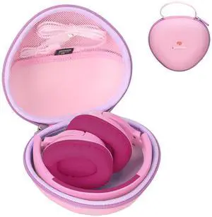 Pink Hard Storage Protective Case, for iClever BTH20 / Clever BTH18 Kids Bluetooth Headphones and Accessories Pink Hard Storage Protective Case, for iClever BTH20 / Clever BTH18 Kids Bluetooth Headphones and Accessories