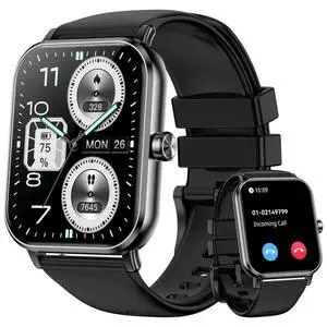 Smart Watch for Men Women, 1.85" HD Touch Screen Fitness Tracker (Answer/Make Call) 120+ Sport Modes, Heart Rate/Sleep Monitor/Pedometer/Calories, Fitness Watch for Android/iOS (Black) Smart Watch for Men Women, 1.85" HD Touch Screen Fitness Tracker (Answer/Make Call) 120+ Sport Modes, Heart Rate/Sleep Monitor/Pedometer/Calories, Fitness Watch for Android/iOS (Black)
