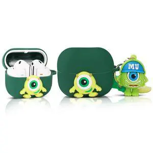 Case for Samsung Galaxy Buds 3 and for Galaxy Buds 3 Pro Earbuds with Doll and Carabiner, Silicone Charging Shockproof Protective Cover with Cartoon Skin Design for Man Woman Teen (MrQ) Case for Samsung Galaxy Buds 3 and for Galaxy Buds 3 Pro Earbuds with Doll and Carabiner, Silicone Charging Shockproof Protective Cover with Cartoon Skin Design for Man Woman Teen (MrQ)