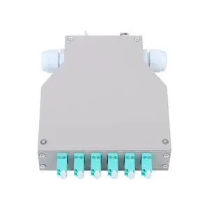 LC-OM3 6 Duplex 12 Port DIN Rail Fiber Optic Enclosure ODF (Includes Pigtail and 6PC Coupler) LC-OM3 6 Duplex 12 Port DIN Rail Fiber Optic Enclosure ODF (Includes Pigtail and 6PC Coupler)
