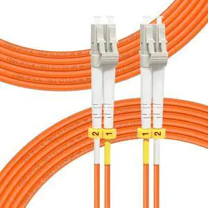 LC to LC Fiber Patch Cable OM1 Multimode 10M/33ft | Duplex, 62.5/125um MMF, MM Multi mode Fiber Jumper, For 1G Transceivers, Fully Pre-Tested, LSZH LC to LC Fiber Patch Cable OM1 Multimode 10M/33ft | Duplex, 62.5/125um MMF, MM Multi mode Fiber Jumper, For 1G Transceivers, Fully Pre-Tested, LSZH