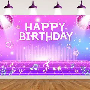 Kpop Hunters Birthday Party Decorations Backdrop Banner, Music Themed Singer Backdrop Photography Background for Birthday Party Favors Supplies- 3 x5ft Kpop Hunters Birthday Party Decorations Backdrop Banner, Music Themed Singer Backdrop Photography Background for Birthday Party Favors Supplies- 3 x5ft
