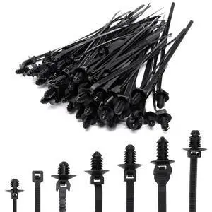 100pcs Push Mount Cable Zip Tie Assortment, 7 Popular Size Universal Nylon Self Locking Straps Heavy Duty Nylon Zip Tie for Indoor & Outdoor Electronic, Auto, Construction 100pcs Push Mount Cable Zip Tie Assortment, 7 Popular Size Universal Nylon Self Locking Straps Heavy Duty Nylon Zip Tie for Indoor & Outdoor Electronic, Auto, Construction