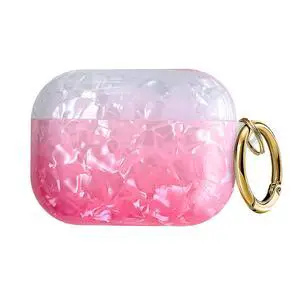 Compatible with AirPods Pro 3 (2025) Case Soft TPU with Cute Golden Keychain Cover Leopard Paint Case for Girls Women for Airpod Pro 3 - Gradient Pink Compatible with AirPods Pro 3 (2025) Case Soft TPU with Cute Golden Keychain Cover Leopard Paint Case for Girls Women for Airpod Pro 3 - Gradient Pink