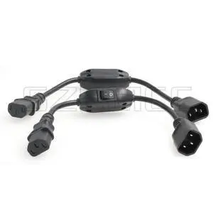Power Cord Cable IEC 320 C14 to C13 PDU UPS Power Extension Cable with On Off Switch 10A (2pcs) Power Cord Cable IEC 320 C14 to C13 PDU UPS Power Extension Cable with On Off Switch 10A (2pcs)