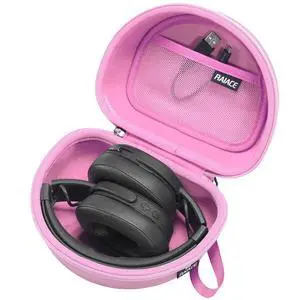 Hard Storage Case Compatible with Skullcandy Crusher Over-Ear Headphones, for TOZO HT3 Headphones and More Foldable Headset, Travel Carrying Bag. (Case Only)-Pink Hard Storage Case Compatible with Skullcandy Crusher Over-Ear Headphones, for TOZO HT3 Headphones and More Foldable Headset, Travel Carrying Bag. (Case Only)-Pink