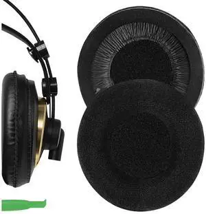 Comfort Velour Replacement Ear Pads for AKG K240/ K240S/ K240MKII/ K241/ K270/ K271/ K271S/ K272/ K52/ K72/ K92/ K242/ K340/ K550/ K551 Headphones, with Video Guide (Black) Comfort Velour Replacement Ear Pads for AKG K240/ K240S/ K240MKII/ K241/ K270/ K271/ K271S/ K272/ K52/ K72/ K92/ K242/ K340/ K550/ K551 Headphones, with Video Guide (Black)
